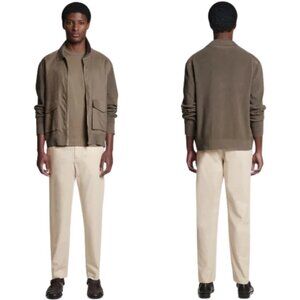 COS Twill Tapered Pants Trousers Men's 34R Tan Ivory Quiet Luxury Preppy Minimal